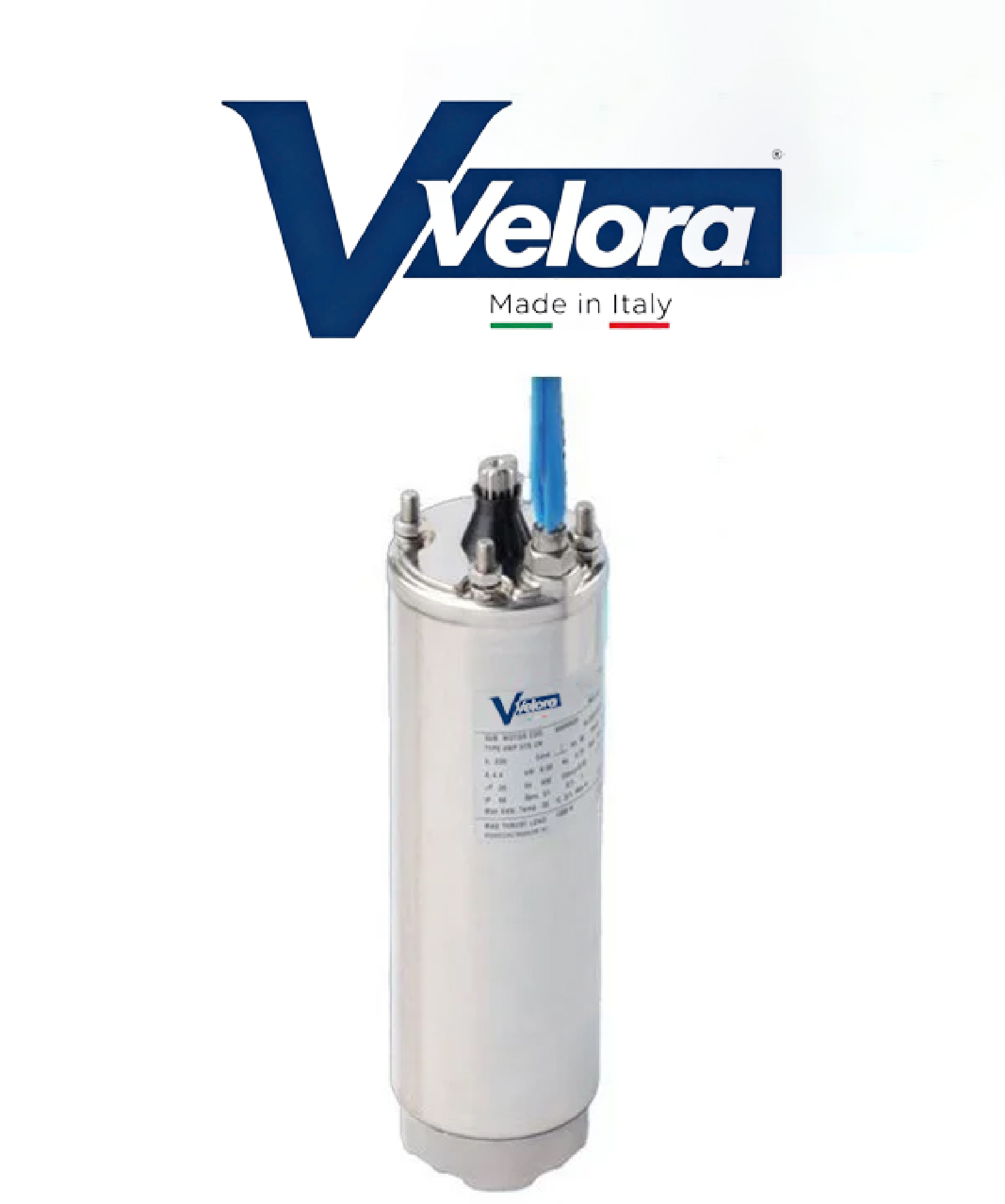 Bơm chìm giếng khoan Velora Model 4SA10/9 1.5Kw